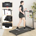 Foldable Electric Treadmill Underdesk Running & Walking Home Fitness Machine