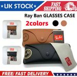 Ray Ban GLASSES CASE-Ray Ban SUNGLASSES CASE-Ray Ban CLEANING CLOTH FREE-FST PST