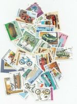 Transport 100 Different Thematic Stamps 