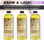 Brow & Lash Serum Eyelash Enhancer Conditioner Fuller Thicker | Castor, Almond