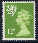 GB SG S33 MNH MINT Scotland 12p Yellowish-Green PP Regional Machin Definitive