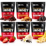 Optimum Nutrition Gold Standard 100% Whey Protein Powder, 465 g