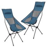 Pack Away Outdoor Portable Camping Chair with Carry Bag (Blue) of