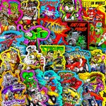 Rat Fink Ed Roth Vinyl Decals 40pcs Hot Rod Custom Car Bike Skateboard Sticker