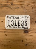 Vintage Texas The Lone Star State US Motorcycle Licence Plate  131E3S