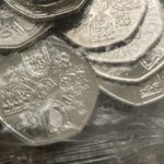 KING CHARLES III 2022 10x 50p COINS UNCIRCULATED from SEALED BAG  - SCARCE MINT