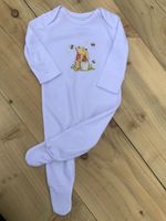 Personalised White Winnie the Pooh Babygrow Romper Body Suit Printed Name Undern