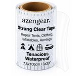 Tenacious Waterproof  Tape for Tent Repair, Jacket Patch Kit, Awnings (Clear)