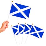 5 x Scotland Flags Hand Waving Scottish Football World Cup FIFA 2026 Celebration