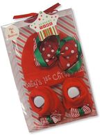 Baby's First Christmas Hat and Booties Gift Set