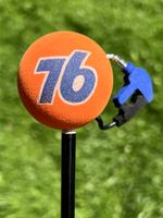 Union 76 Orange Ball Antenna Aerial Topper VW Volkswagen Hot Rod NASCAR