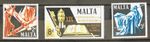 1967 Malta Set of 3 SG382 - SG384 MNH