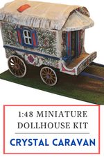 1:48th Crystal Caravan Miniature Kit Dollhouse Model Quarter Scale