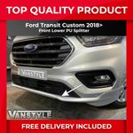 FITS FORD TRANSIT CUSTOM 18 23 FRONT BUMPER LOWER SPLITTER SPOILER PU ADD ON