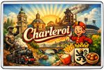 Charleroi Belgium Retro City Landmark Skyline Fridge Magnet Travel Souvenir Gift