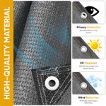 Fence Privacy Screen Windbreak Heavy Duty Fabric Windbreak Netting Garden Patio