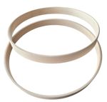 RockSolid Drums Birch Bass Drum Hoops - PAIR - 18", 20" or 22" - Natural Finish 