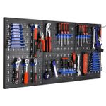 Wall Mounted Tool Peg Board Set Garage Storage Bins Workshop Rack Shed Organiser