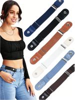 No Bulge Hassle Buckle-Free Elastic Belts Womens Mens Invisible Belt Jeans Dress