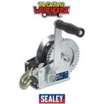 Sealey GWW1200M Geared Hand Winch with Webbing Strap 540kg Capacity