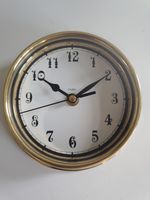 TABIC Brass Maritime Ship Style Wall Clock Spares Repair Heavy Casing Defective