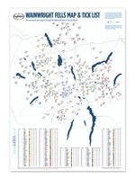 214 Wainwright Fells Map with Tick-List Guide Lake District Peak Bagging