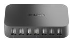 D Link DUB H7/B 7 Port Hi Speed USB 2.0 Hub USB A Powered Hub Splitter 7 Port