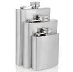 Bulk Wholesale Hip Flasks Stainless Steel, 3, 6, 8oz. UK stock