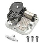 Music Box Mechanism Clockwork Hand Crank Music Box Wind-up Movement Replacement 