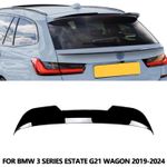 For BMW 3 Series Estate G21 Wagon Gloss Black Rear Roof Spoiler Lip Wing Kit