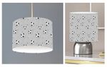 GREY FOOTBALLS  choose from Ceiling Light Shade, Touch Lamp or Bundle