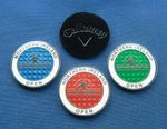 3x  N. IRELAND OPEN GOLF BALL MARKERS PLUS 1" CALLAWAY MARKER