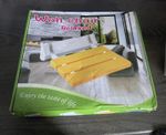 Wall Chair Relaxed Shower Seat, Wall Mounted Foldable, orange/White