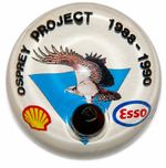 Vintage Shell Esso Osprey Project 1988-1990 Oil Sample Paperweight