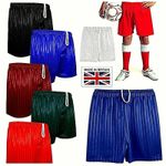 Boys Girls PE School shorts Childrens Shadow Stripe Gym Sports Football Games 