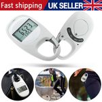 Pedometer 3D Walking Pedometer, Portable Sports Step Counter with Carabiner Clip