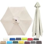 2m Large Parasol Umbrella Garden Patio Table Sun Shade Canopy UK