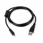 USB Data Cable for Charging for Panasonic Lumix DMC-TZ61 TZ40 TZ70 Black