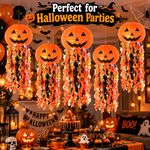 5PC Halloween Pumpkin Paper Lanterns - Halloween Lanterns Indoor&Outdoor Decor