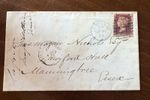 D29 1879 SG43 1d Penny Red (BH) on London Cover to Manningtree Essex