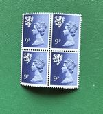 GB Stamps Scottish Regionals 4x 9p 2 band Block MNH SG S28 S2220