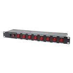 PC-08 Power Panel 8 Switch PDU 19" Rackmount IEC Plugs 10A 1.2m 13A Lead