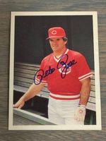 PETE ROSE REDS 1985 TOPPS Renata Galasso SIGNED AUTO CARD