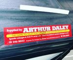 Arthur Daley Minder Motorama Car Dealer Window Sticker - NEW!!