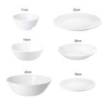 4 x White dinner Plates Bowls Side Sandwich Dessert Cereal Crockery