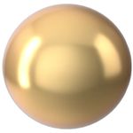 Swarovski Pearls Round Half Drilled Crystal Gold (5818)