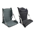 Inflatable Portable Stadium Seat Waterproof Cushion with Backrest 2 Pack