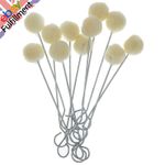 100 Pcs Wool Daubers Ball Brush Leather Dye Dauber Dyeing Applicator with I9E6 G
