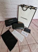 Chanel Logo Sunglasses/Glasses Black Hard Case & Maintenance Set.