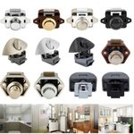 5-20PCS Push Button Cabinet Catch Lock Latch Knob Drawer Cupboard Door Campervan